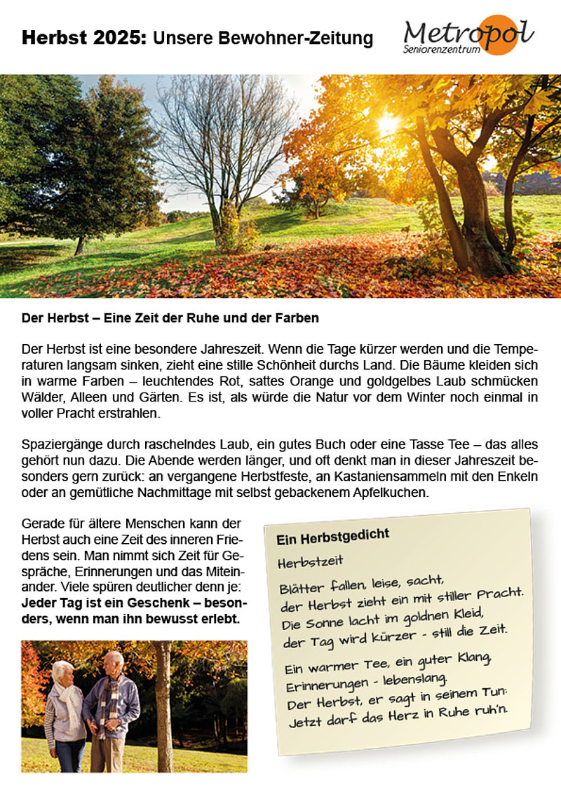 Metropol Zeitung Herbst 